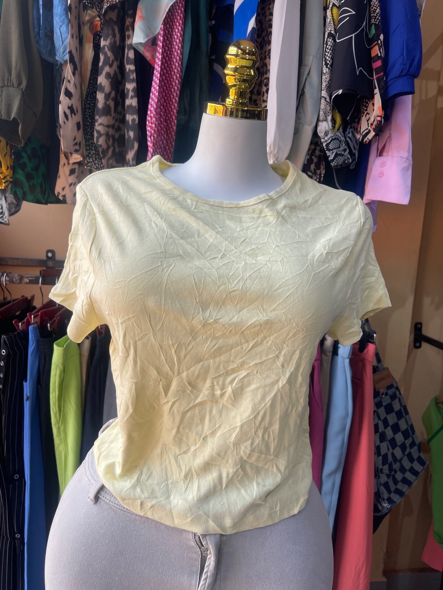 T-shirt jaune · Taille M