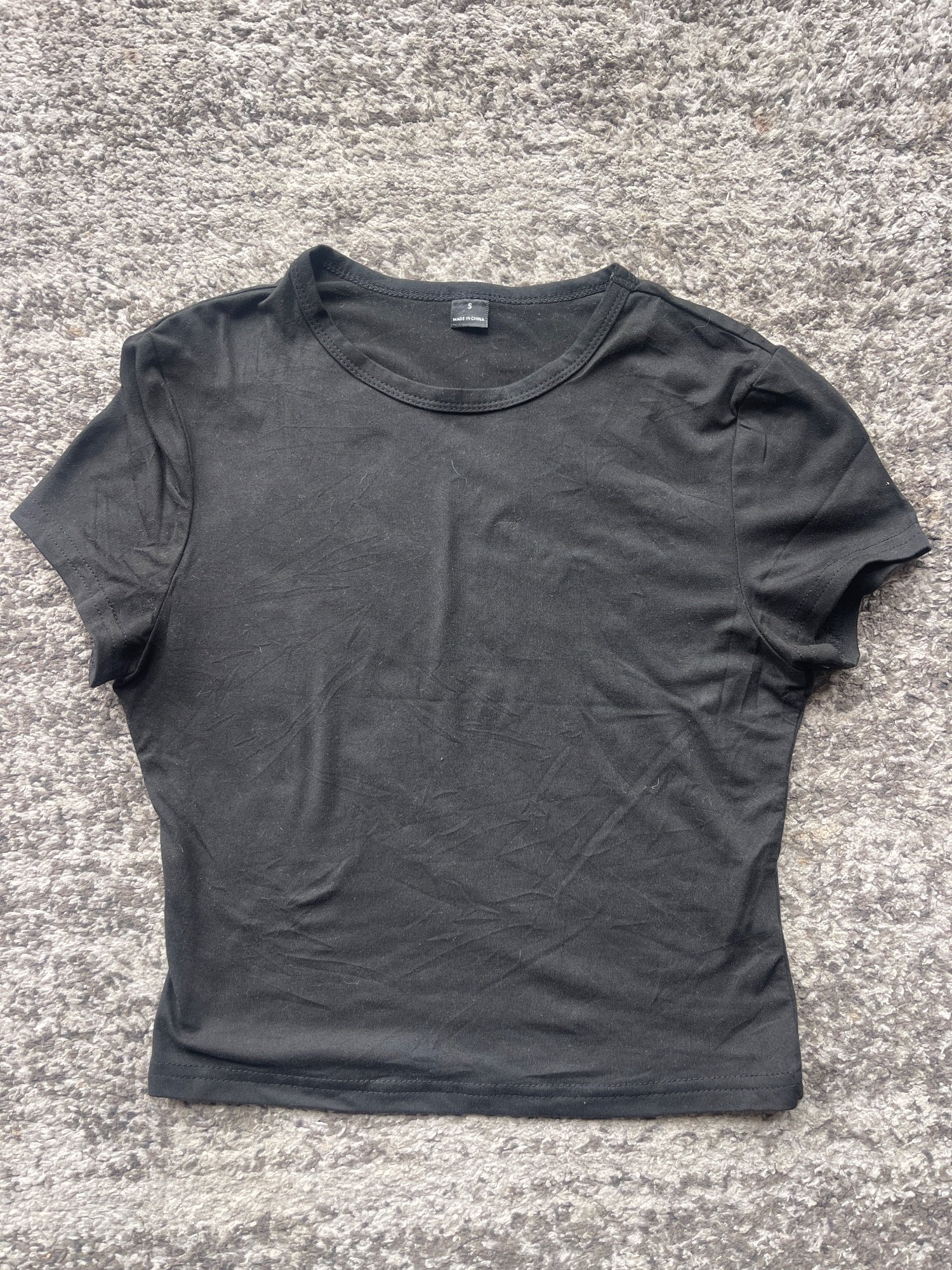 T-shirt noir · Taille S
