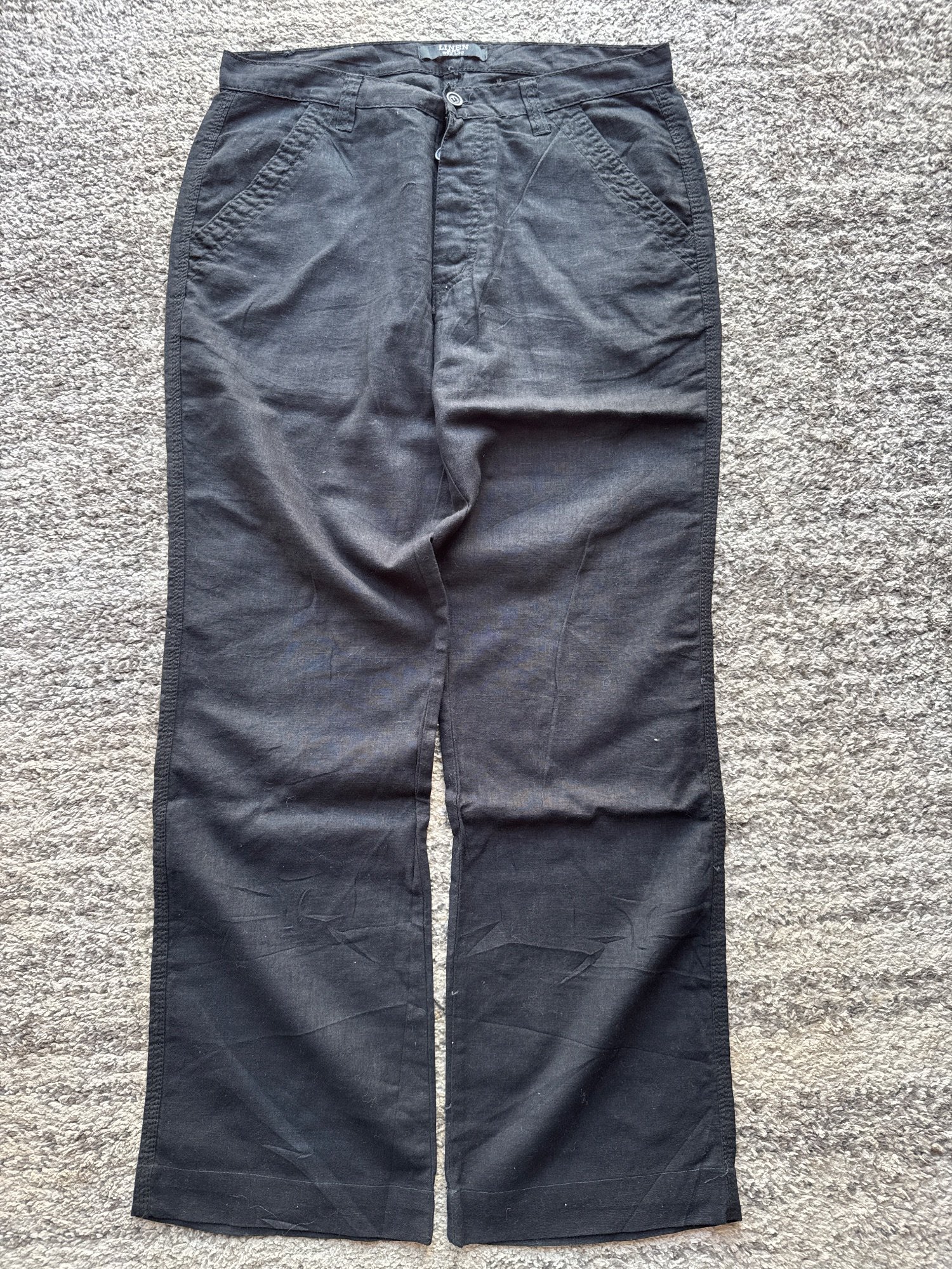 Pantalon LINEN BLEND noir · Taille M