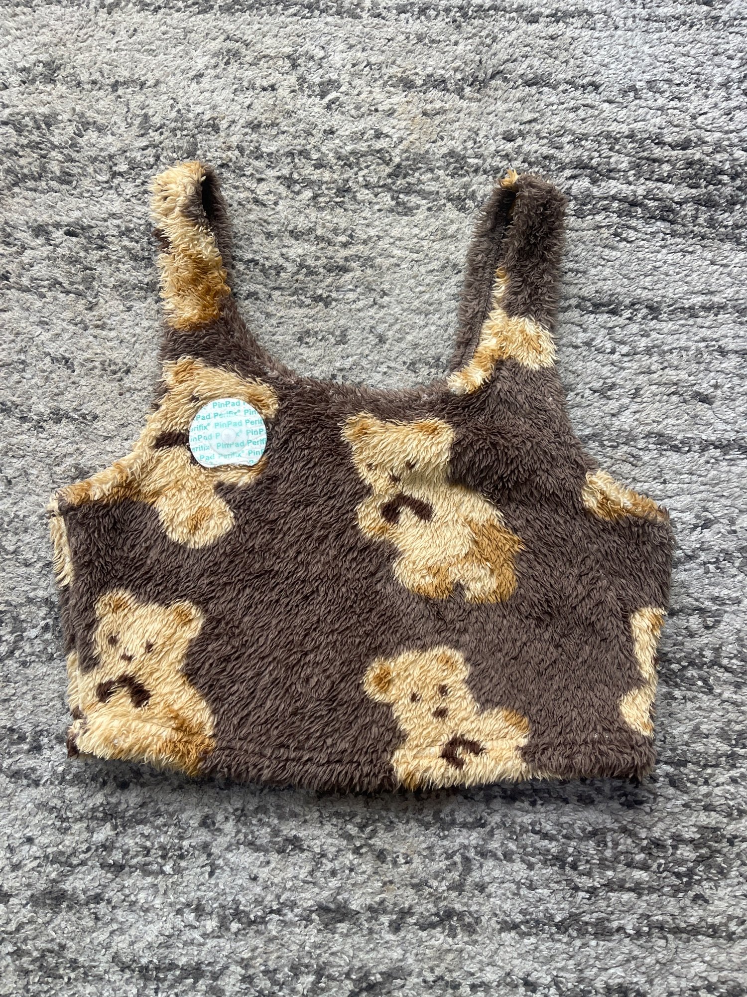 Top marron imprimé ours · Taille S