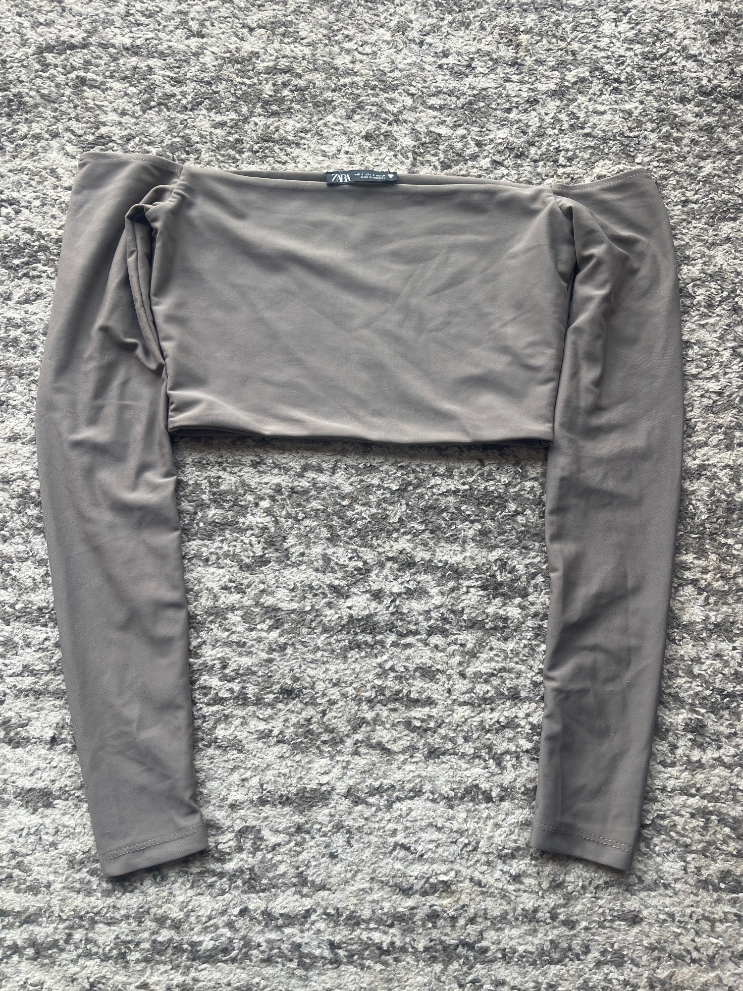 Top Zara gris · Taille S