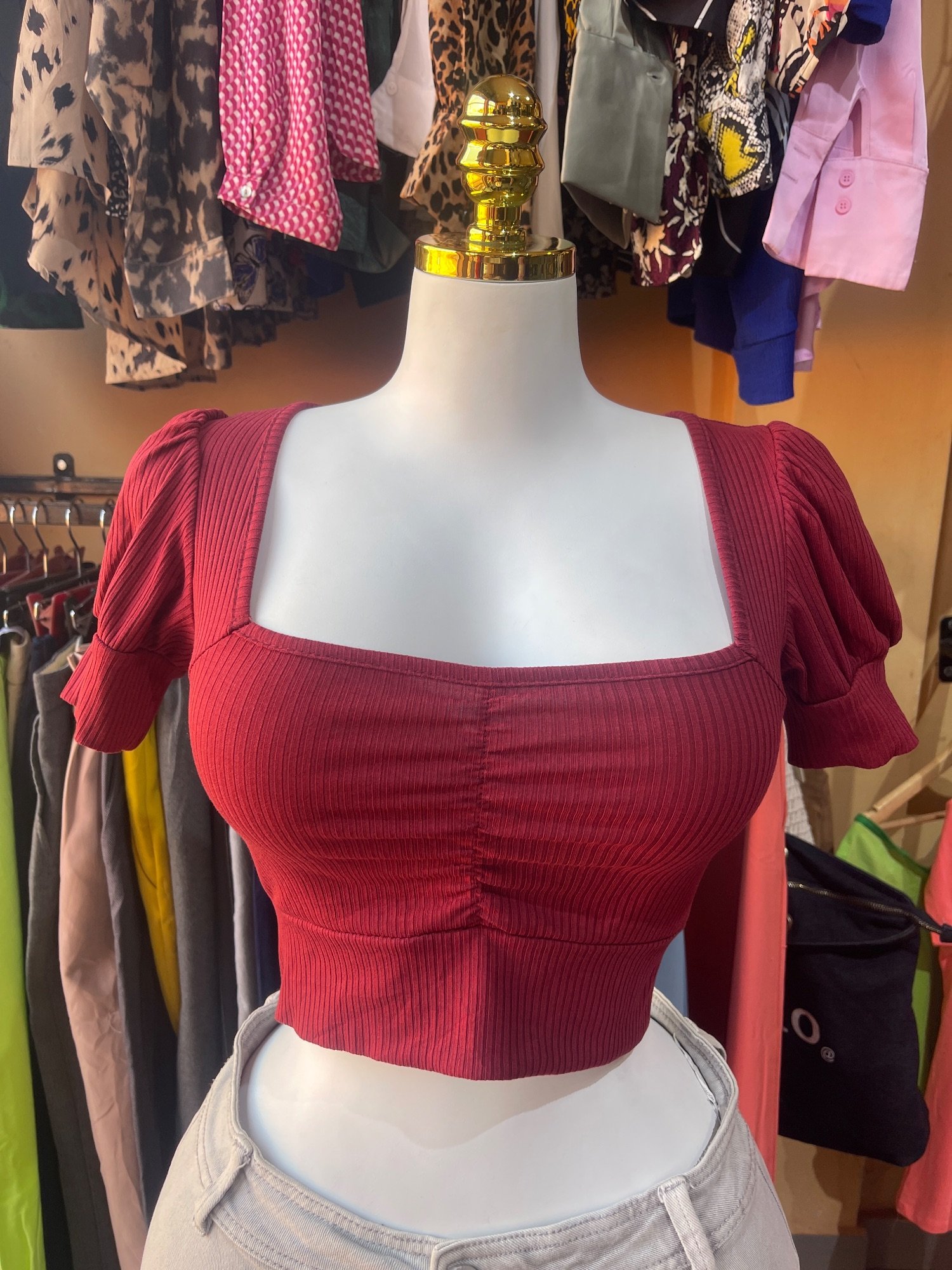 Top rouge · Taille S