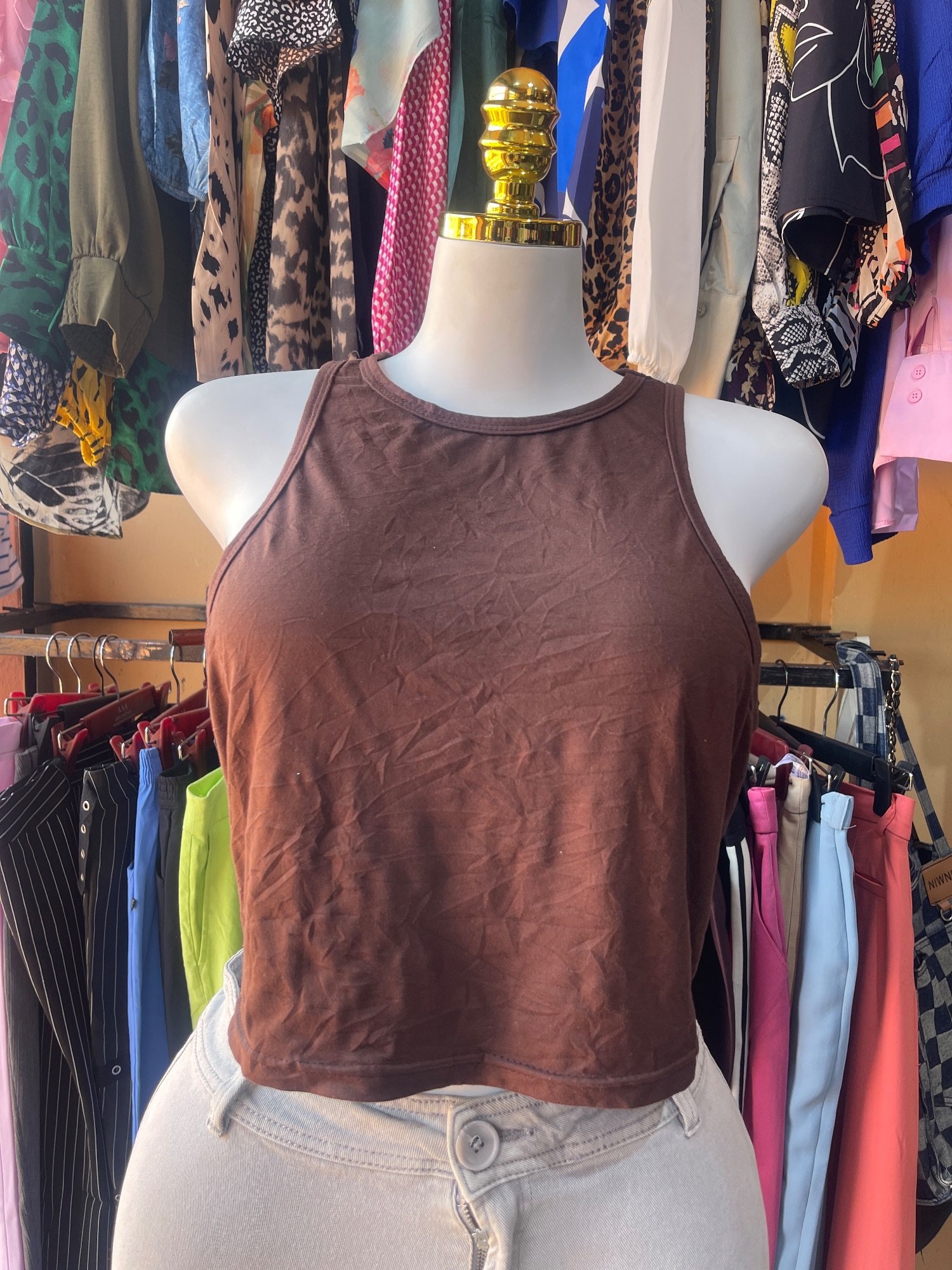 Débardeur marron · Taille XL