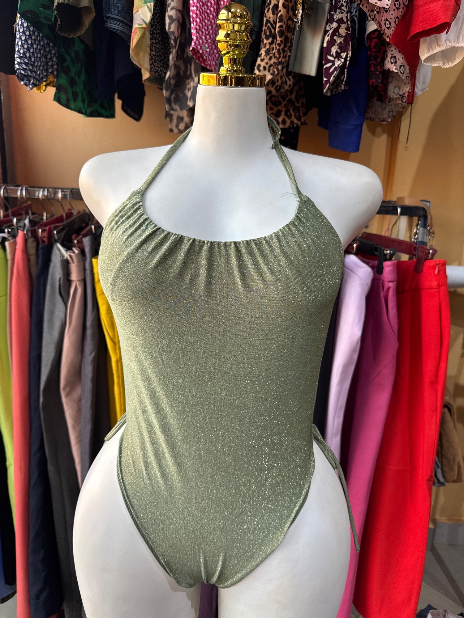 Maillot de bain Femme vert sauge · Taille M