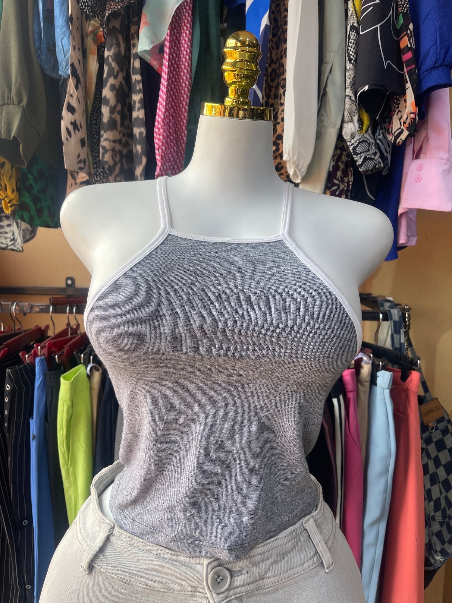 Bodysuit Gris heud-à-dos · Taille Inconnue