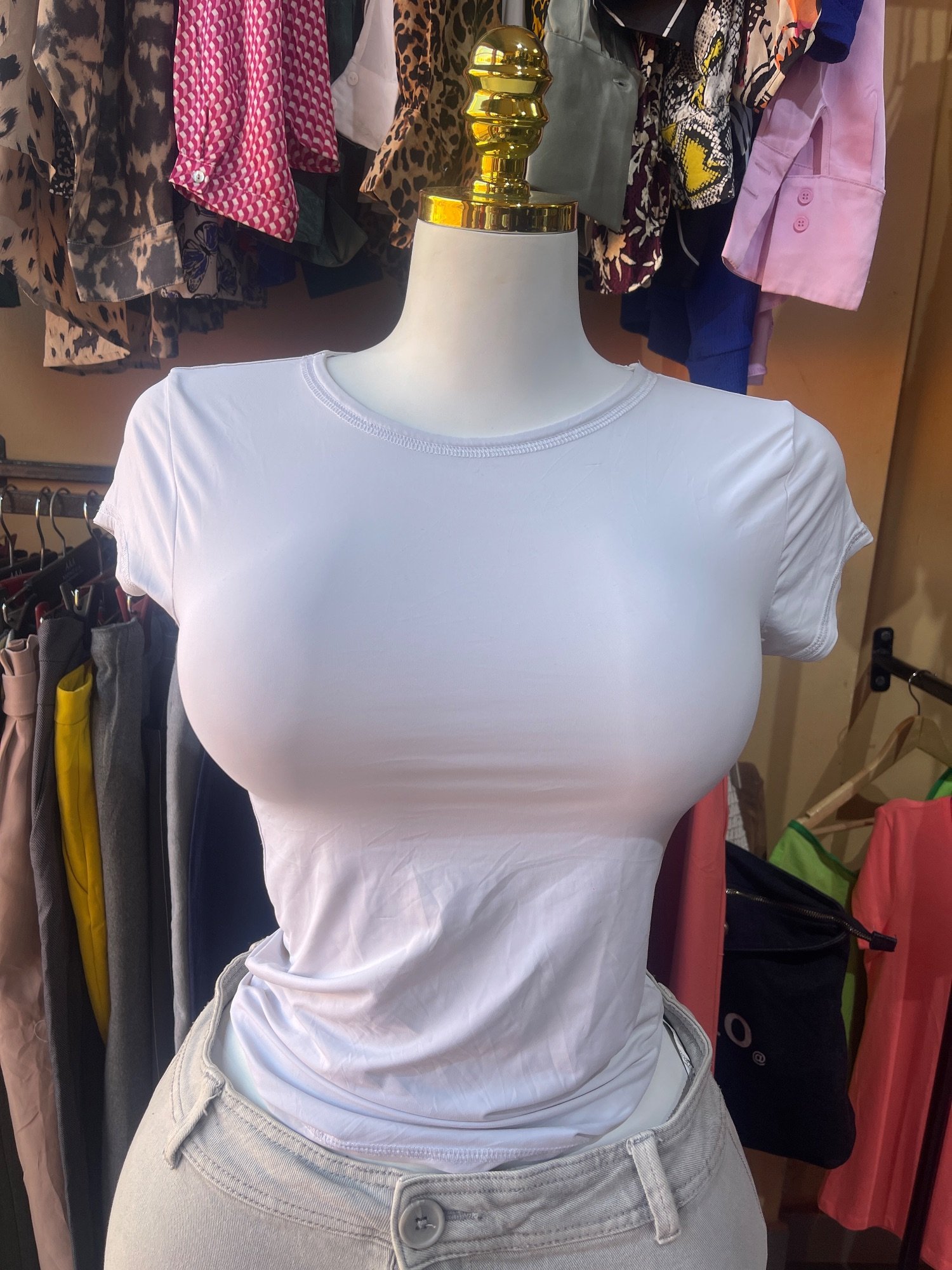 T-shirt Zara Blanc · Taille S