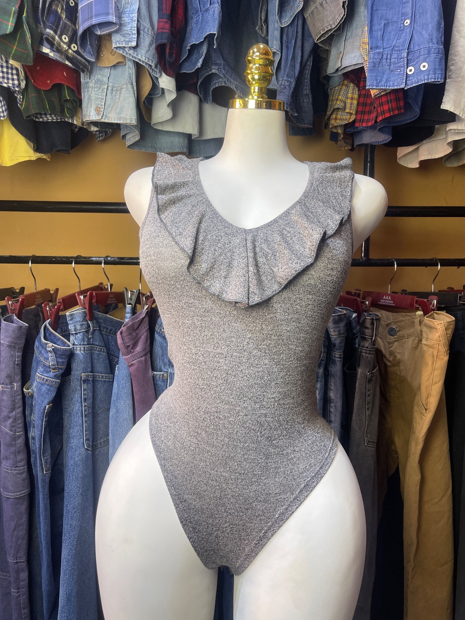 Bodysuit SHEIN gris · Taille S