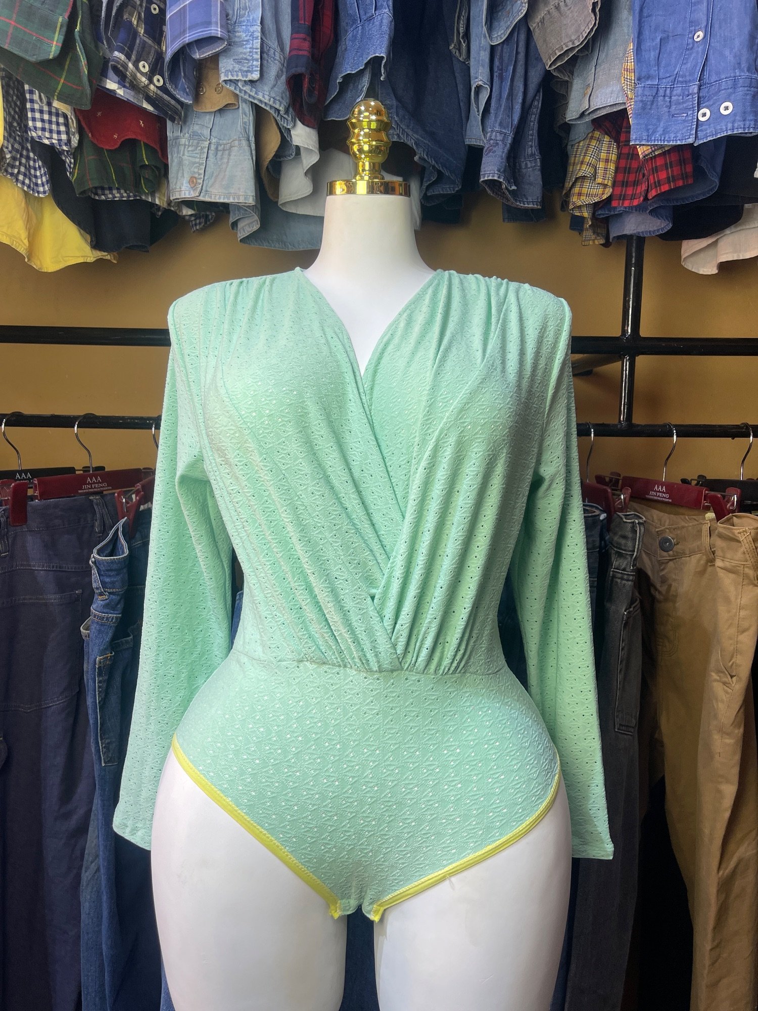 Bodysuit vert sauge · Taille S