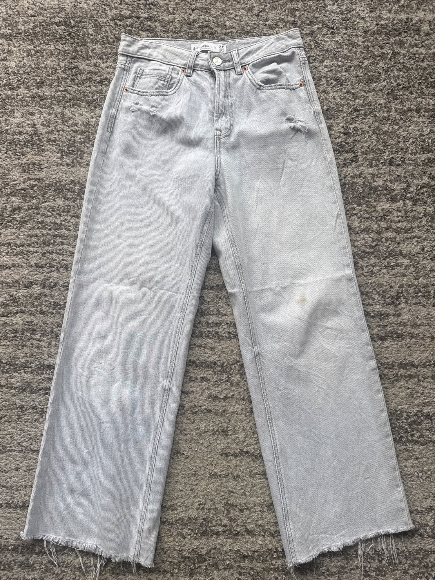 Jean Stradivarius gris · Taille 36