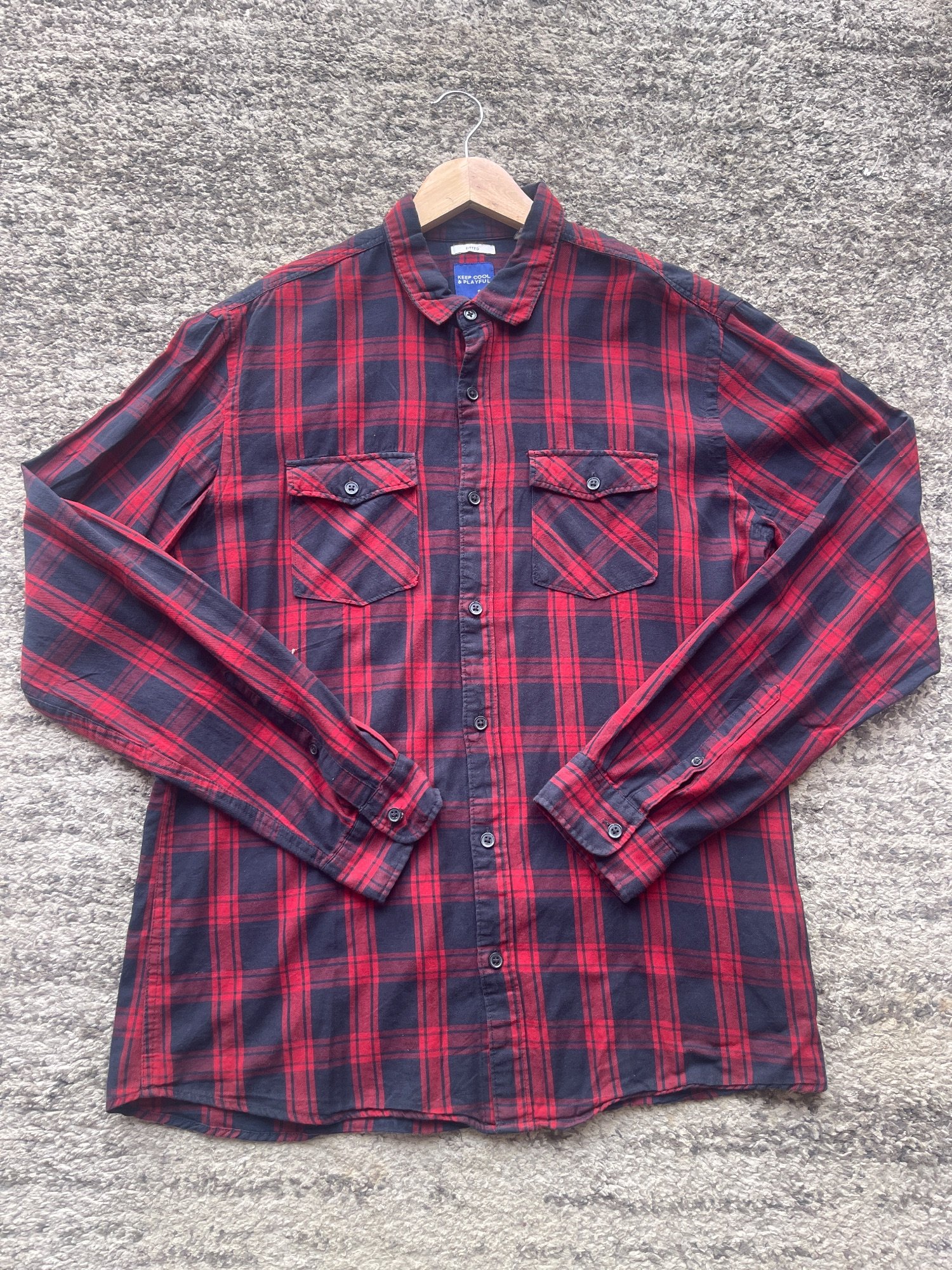 Chemise KEEP COOL & PLAYFUL rouge · Taille L