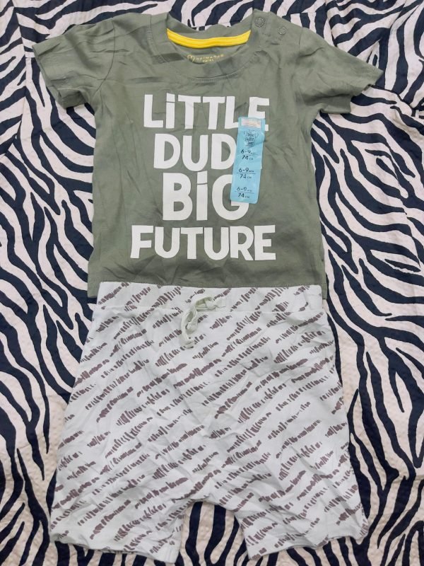 Ensemble Bébé T-shirt et Short "Little Dude" — HIS-ACC-015