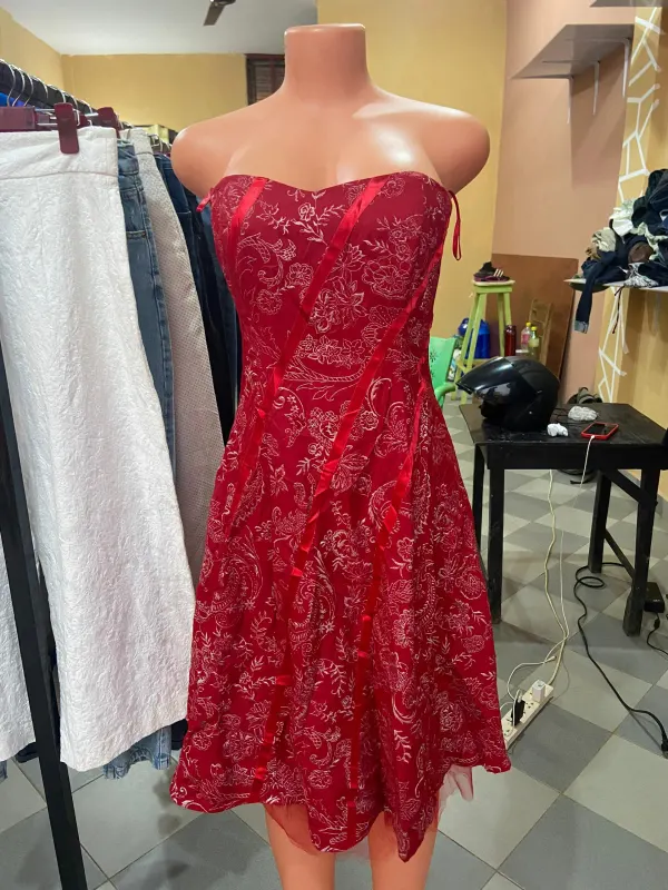 Robe midi fleurie
